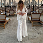 Arrival Vacation See through Lace up Waist