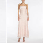 Sweetheart Sequin Backless Bodycon Maxi Dress