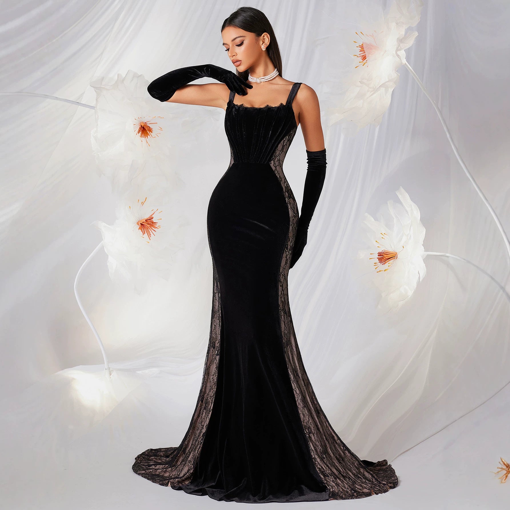 Women's Lace Sling Dress