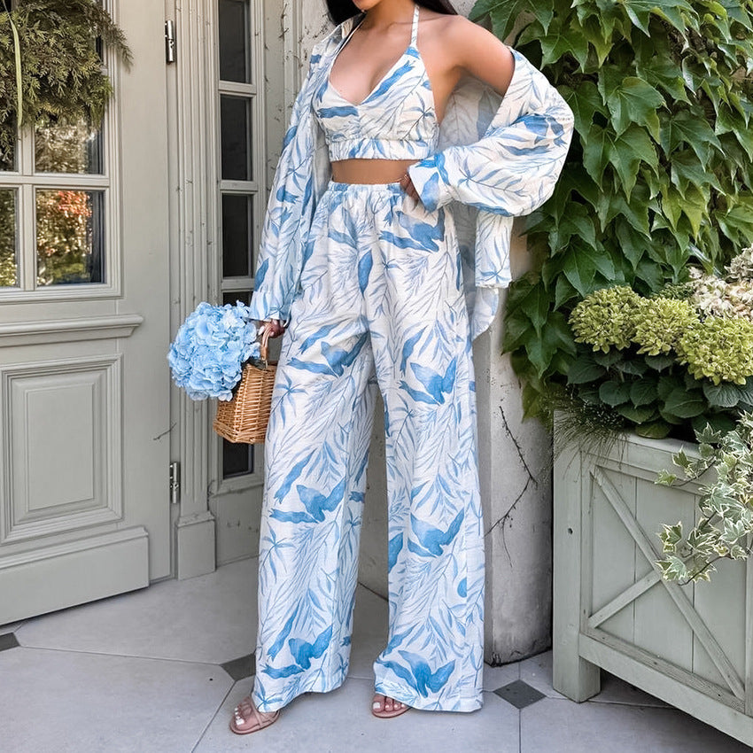 Autumn Printed Pajamas Lingerie