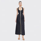Women's Backless Halter Dress