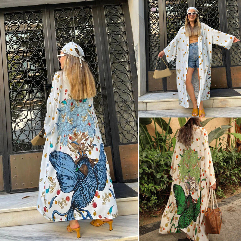 Polyester Printed Cover Up Swimwear
