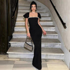Women's Diamond Bandage Cocktail Dress