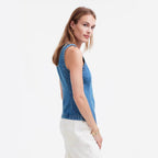 Sleeveless Slim Fit Denim Vest