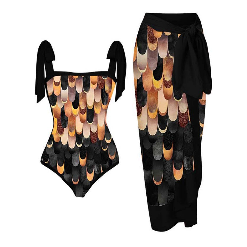 Multi Color One-piece Swimwear