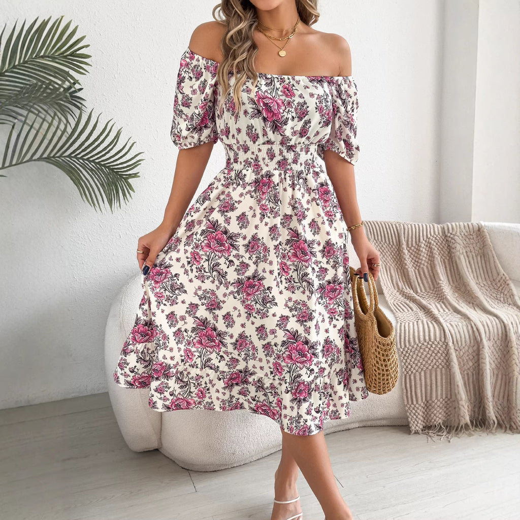 Women's Floral Ruffled Dress
