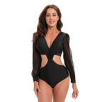Backless Long One-piece Swimwear