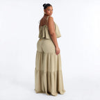 Women's Office Suspender Trousers Set