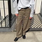 Spring Arrival Niche Design Plaid Matchet Pants Casual Skirt