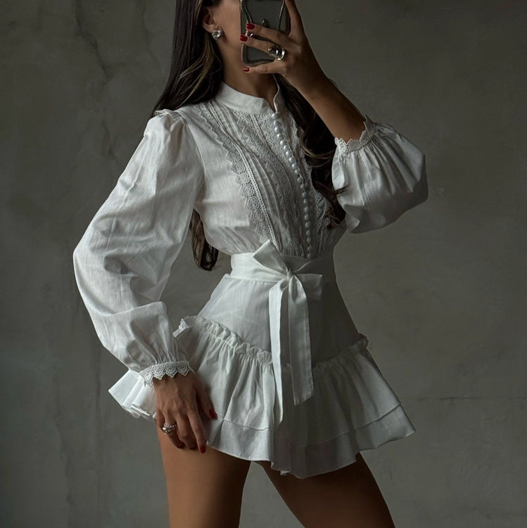 Women's Lace Long Sleeve Dress