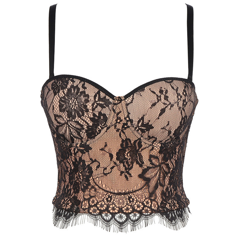 Women's Lace Sweetheart Tube Top