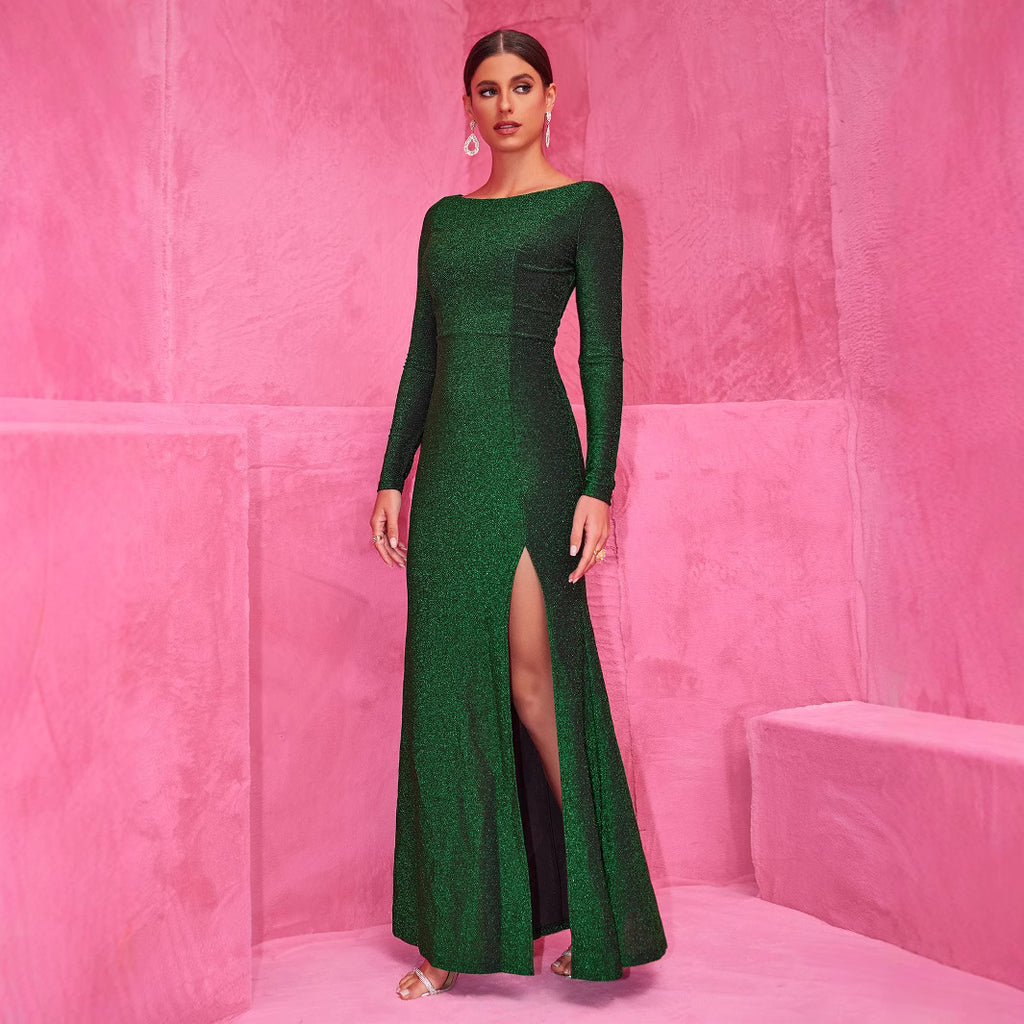 Elegant Long Cocktail Evening Dress