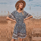 Summer Bohemian Ethnic Print Dress