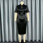 Women's Satin Sheath Dress