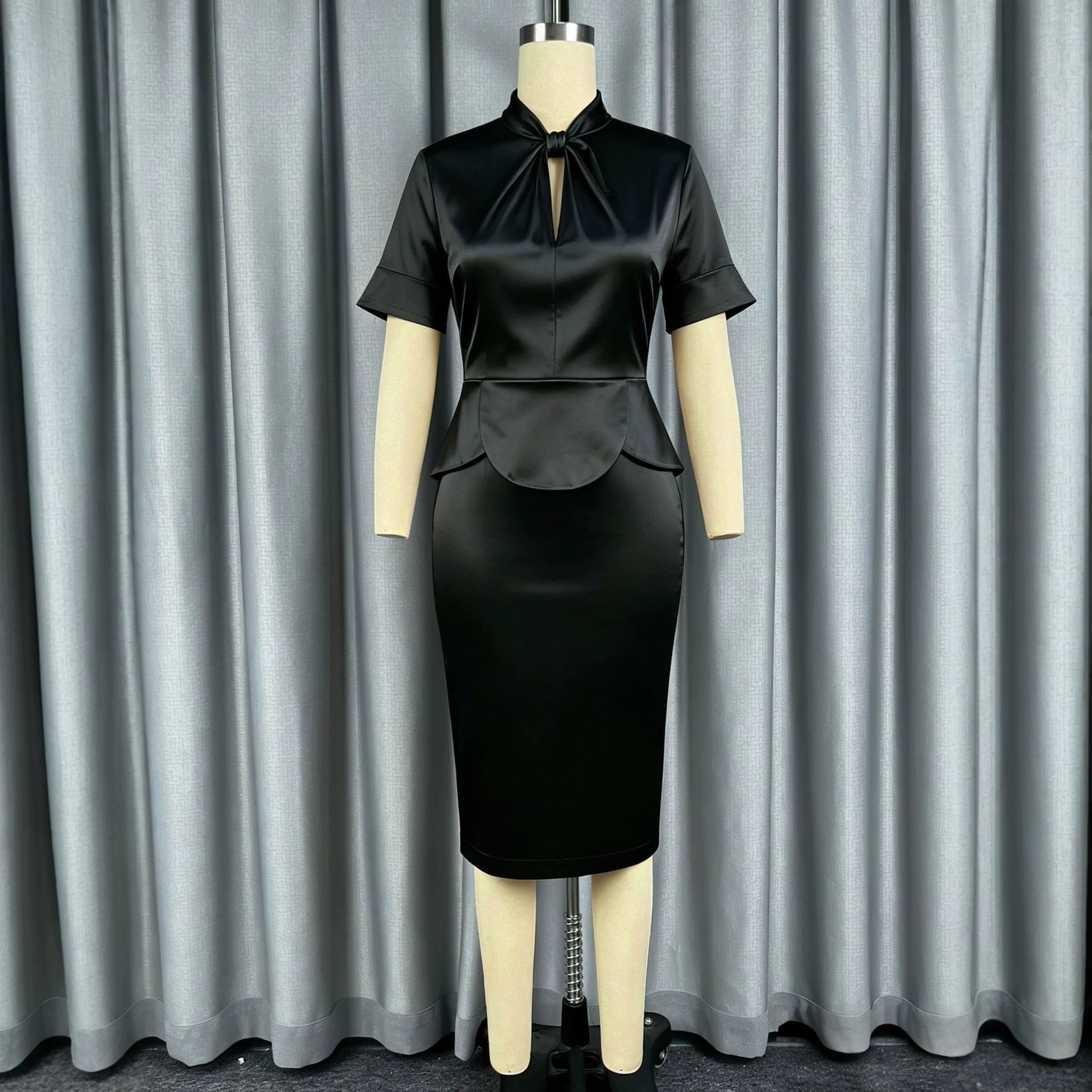 Women's Satin Sheath Dress