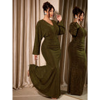 Women's Plus Size Sequined Evening Dress