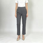 Pants Elegant All Matching Elastic Waistband Stretch Pocket Work Pant Women Office Casual Pants
