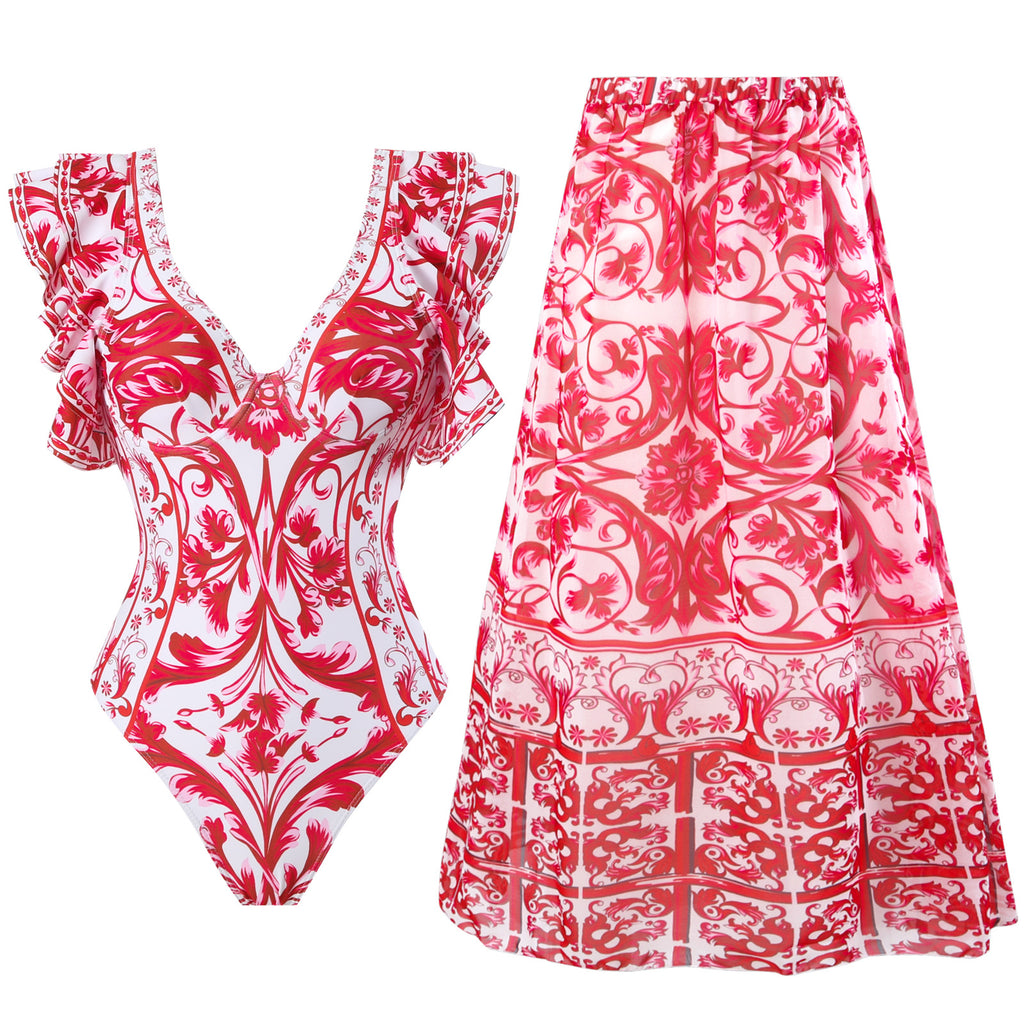Conservative One-piece Swimwear