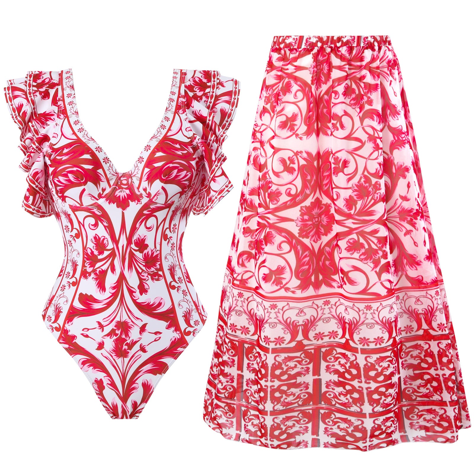 Conservative One-piece Swimwear