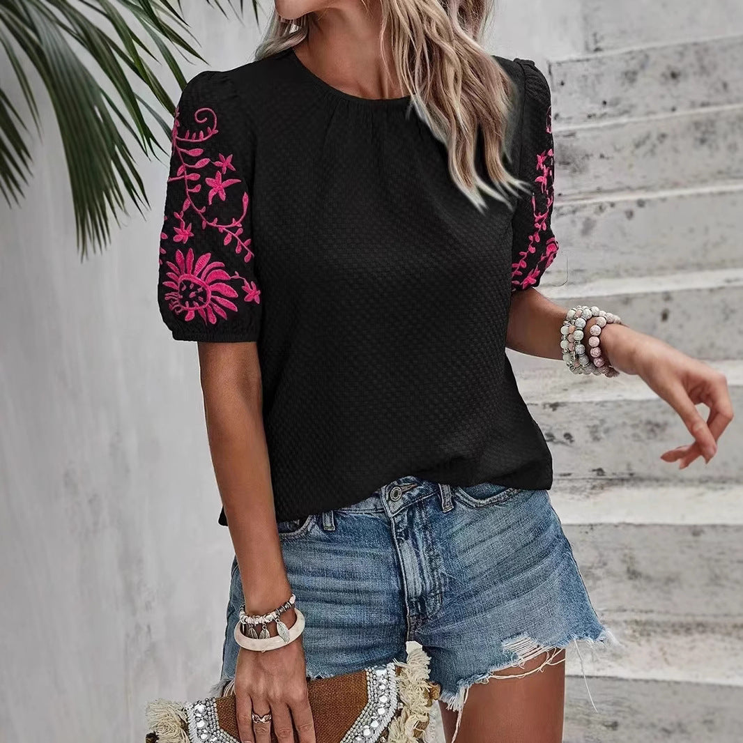 Women's Plus Size Lightweight Short Sleeve Top