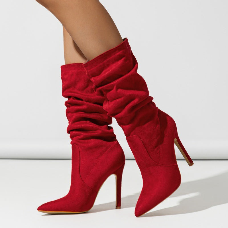 Women's Stiletto Outdoor Comfortable Plus Size Boots