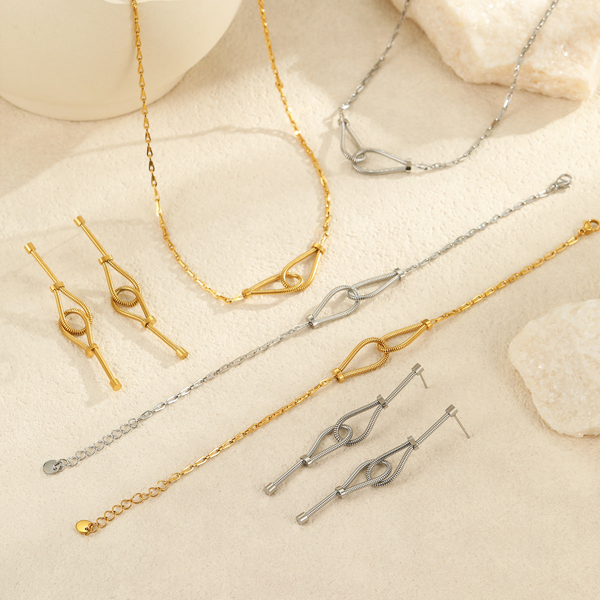 Women's Titanium Steel Jewelry Set