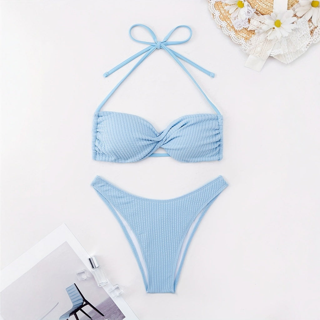 Tight Halter Bikini Swimwear