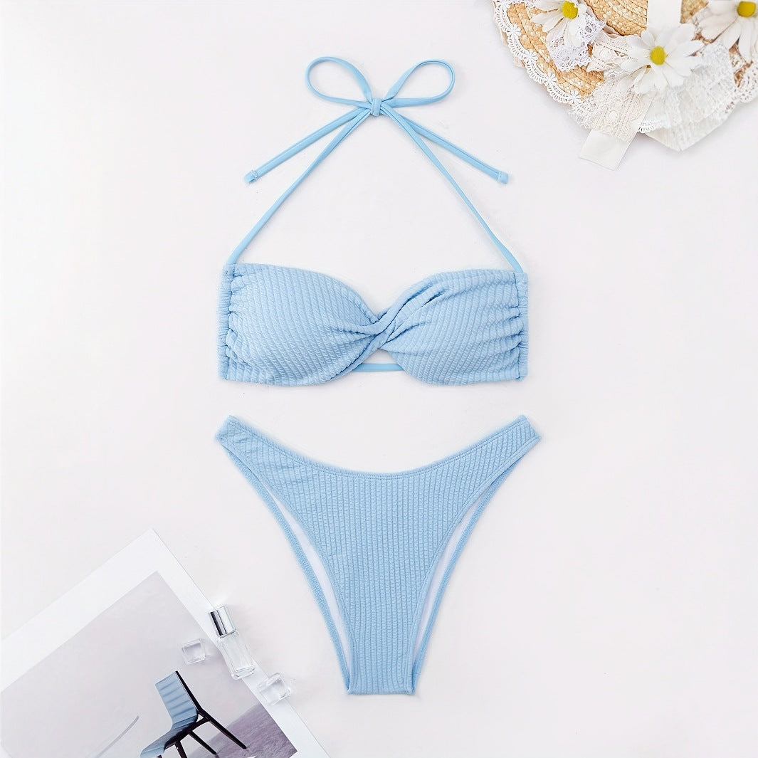 Tight Halter Bikini Swimwear