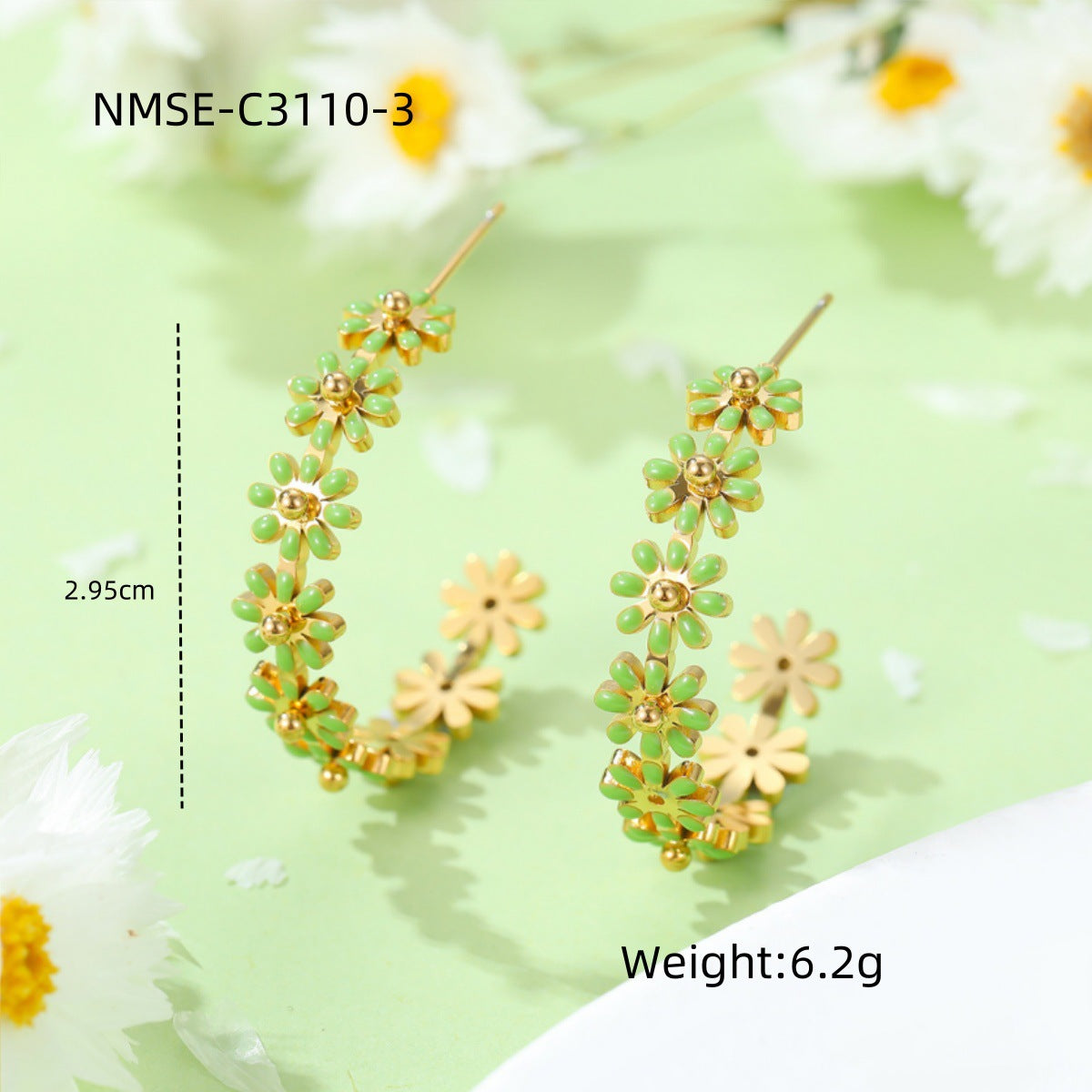 Light Green Earrings