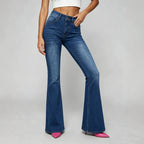 Women's Bootcut Wide-Leg Denim Pants