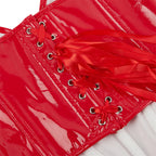 Women Leather Chest Support Sexy Bodybuilding Top
