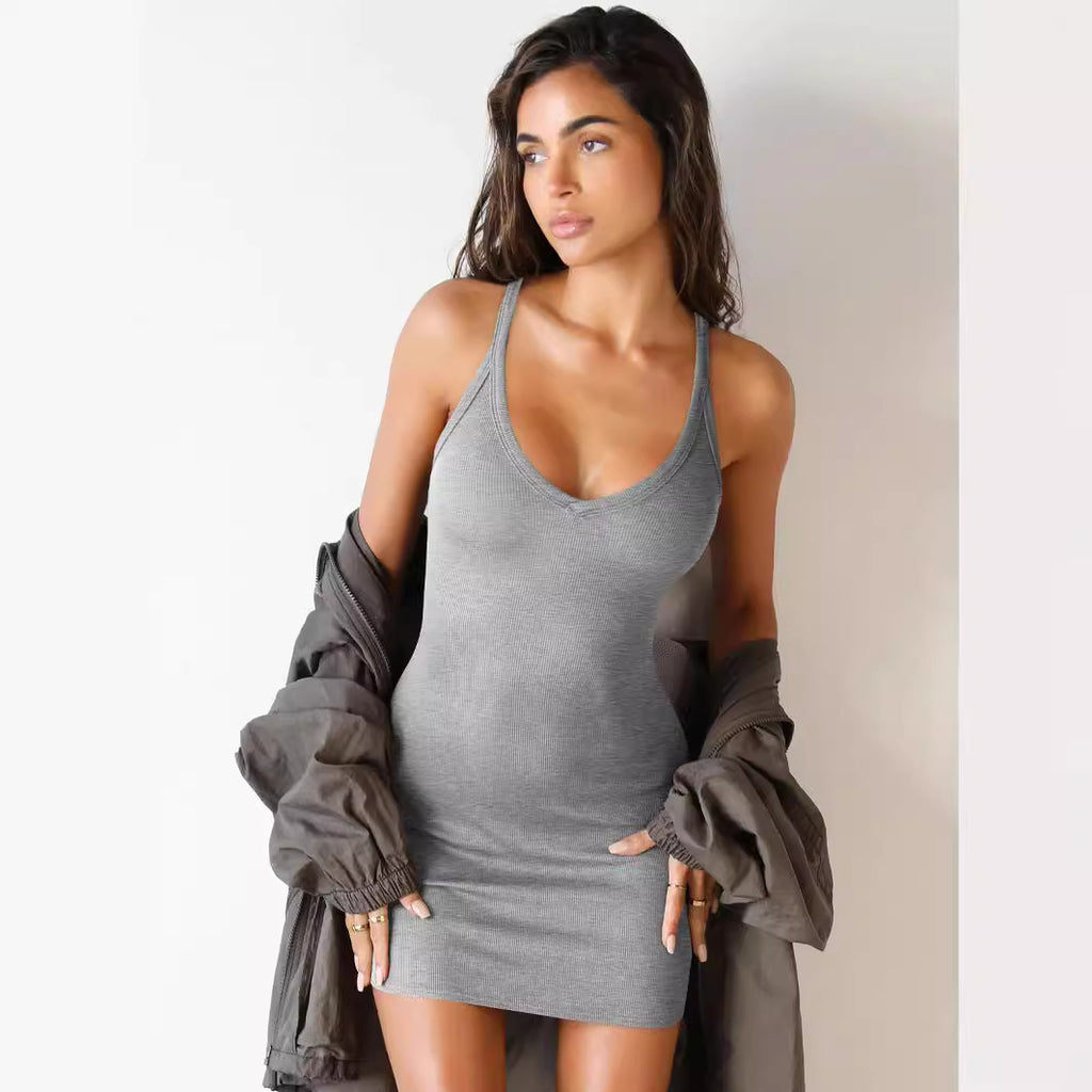 Summer Strappy Hip Dress