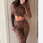 Women's Autumn Stand Up Collar Cinched Cropped Long Sleeve Top High