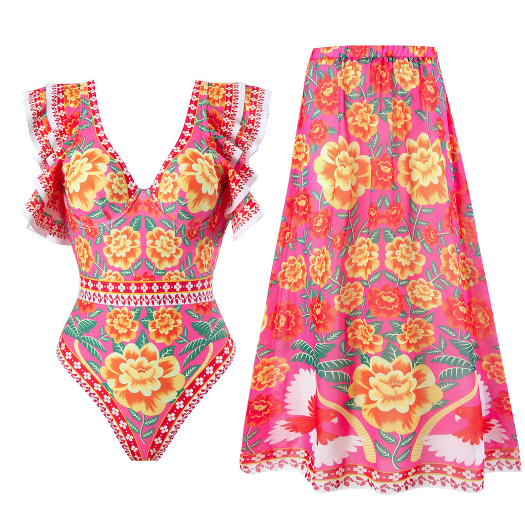 Conservative One-piece Swimwear