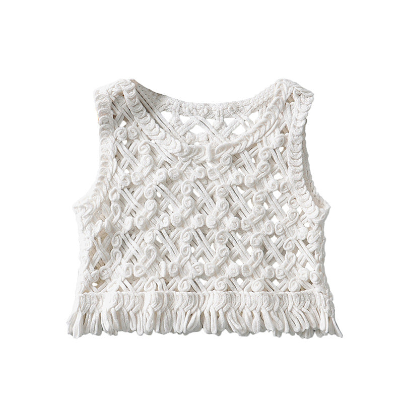 Women's First Love Travel Vacation Outer Wear Loose Vest Western Top