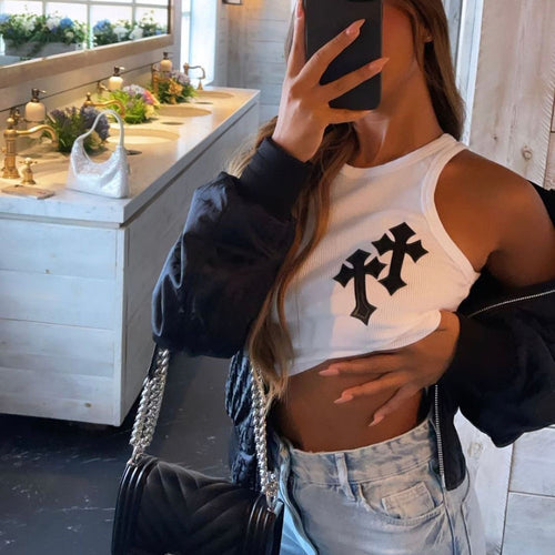 Spring Sexy Applique Vest Top for Women