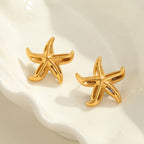 Women's Starfish Abalone Earrings