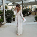 Arrival Vacation See through Lace up Waist