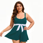 Dark green and white