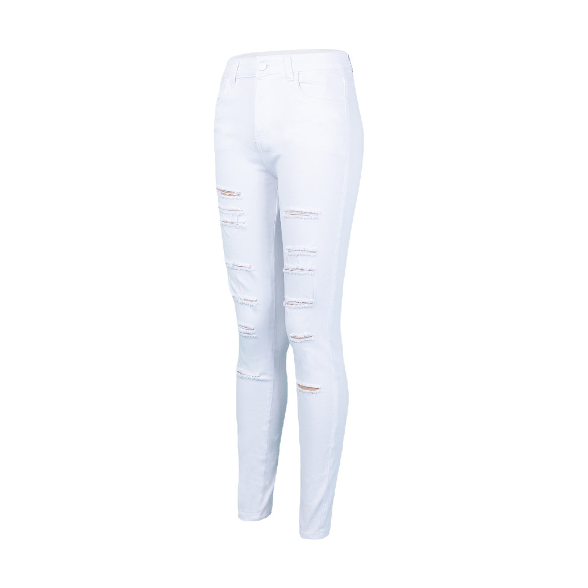 High Waist Summer Stretch Ripped Ankle Tied Skirt