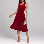 Winter Mid Length Pleuche Dress