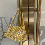Crystal Beaded Woven Bag