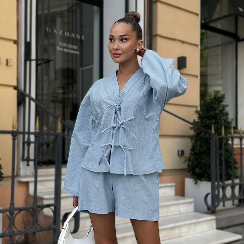 Autumn Blue Pajamas Lingerie