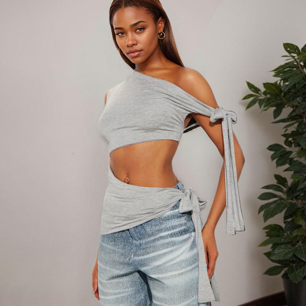 Women's Asymmetric One-Shoulder Vest Top