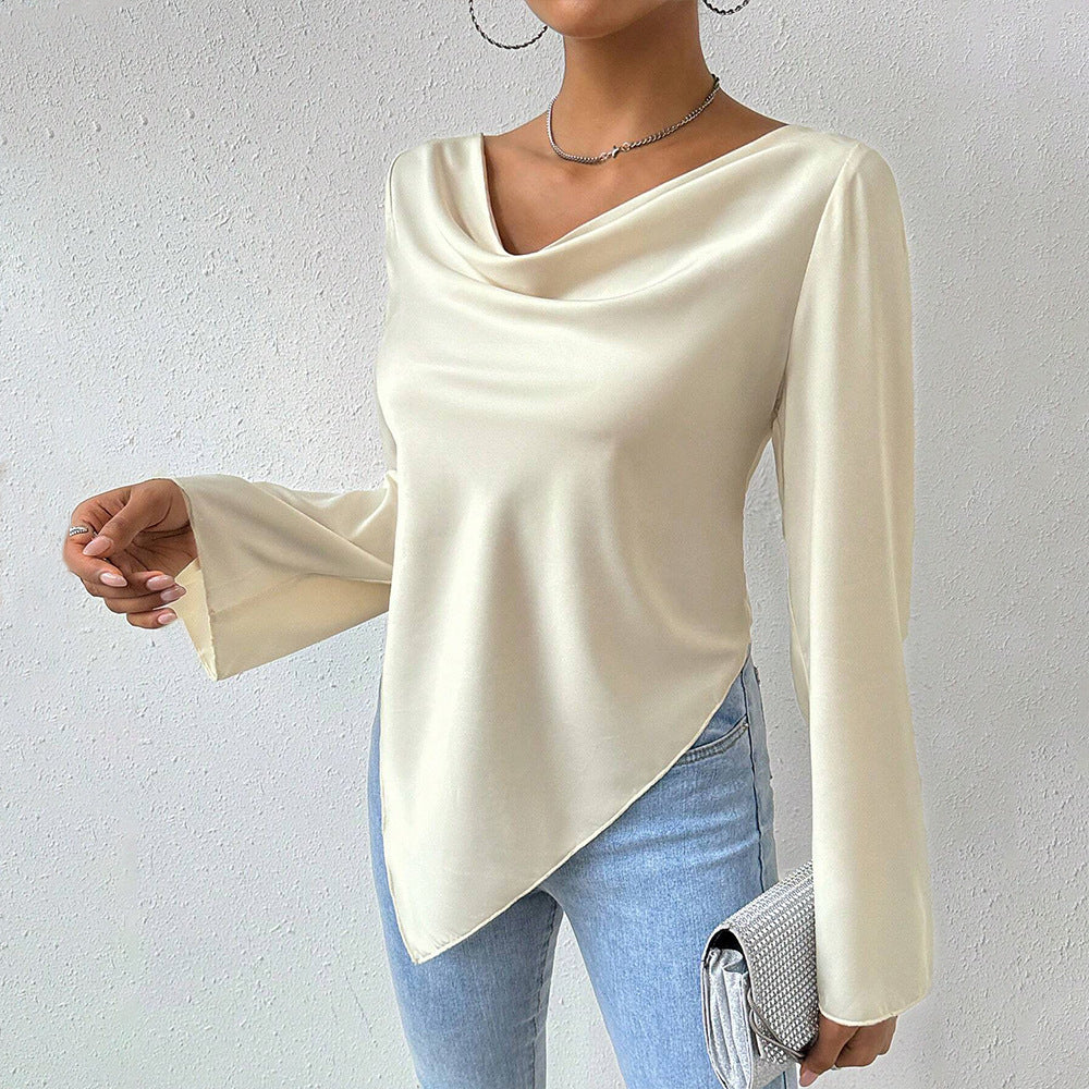 Elegant Textured Long Sleeve Top