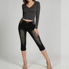 Source Slim Fitting All Matching Slimming Washed Women