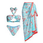 Halter Print Bikini Swimwear