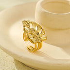 Ginkgo Leaf Ring