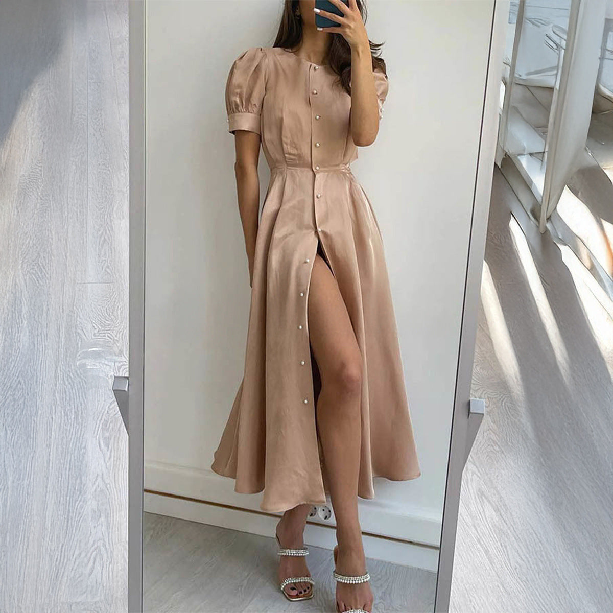 Women's Maxi Short Sleeve Dress