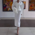 Women's Petal Shawl Skirt Set